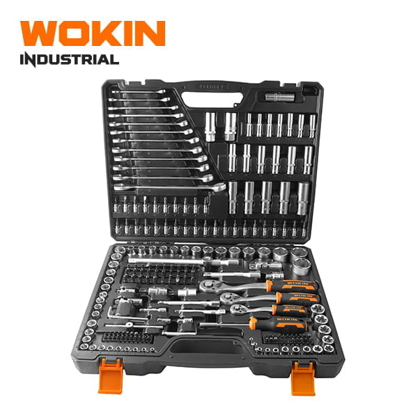 Caja de herramientas 215 pcs Wokin con maletin organizador.